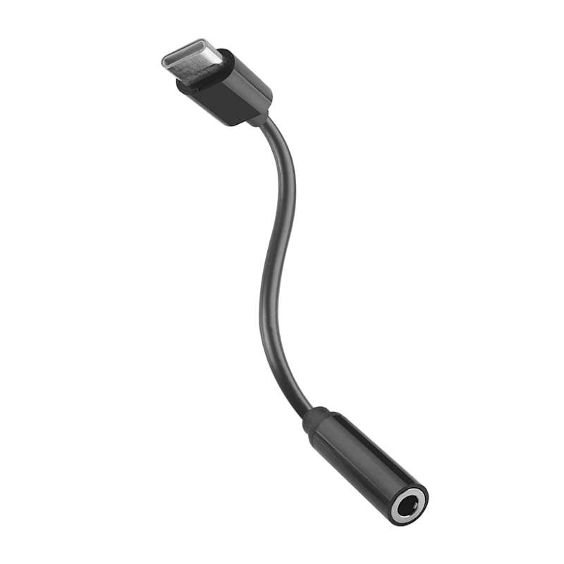 muvit for change adaptador Tipo C a Jack 3.5mm negro