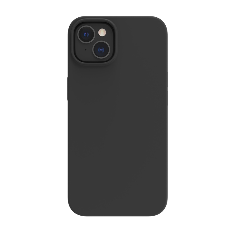 muvit for change funda Liquid Silicone Magsafe compatible con Apple iPhone 14 negra