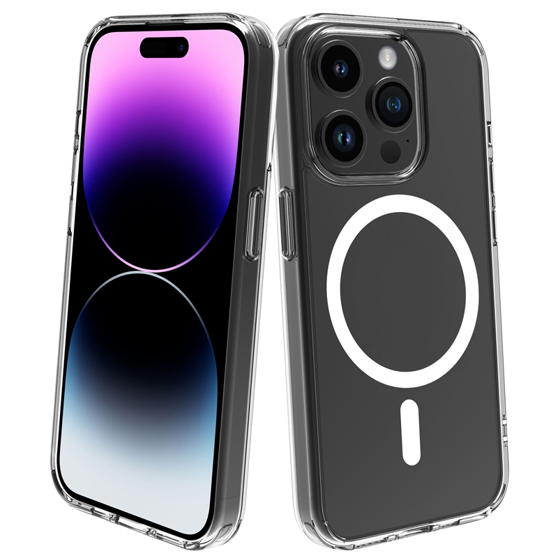 muvit for change funda Magsafe compatible con Apple iPhone 15 Pro transparente