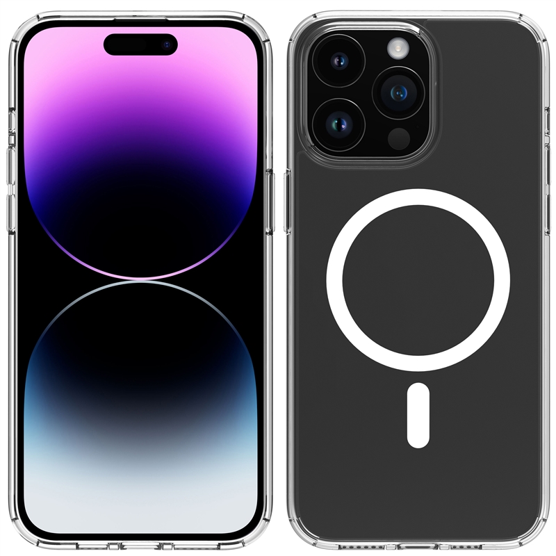 muvit for change funda Magsafe compatible con Apple iPhone 15 Plus transparente