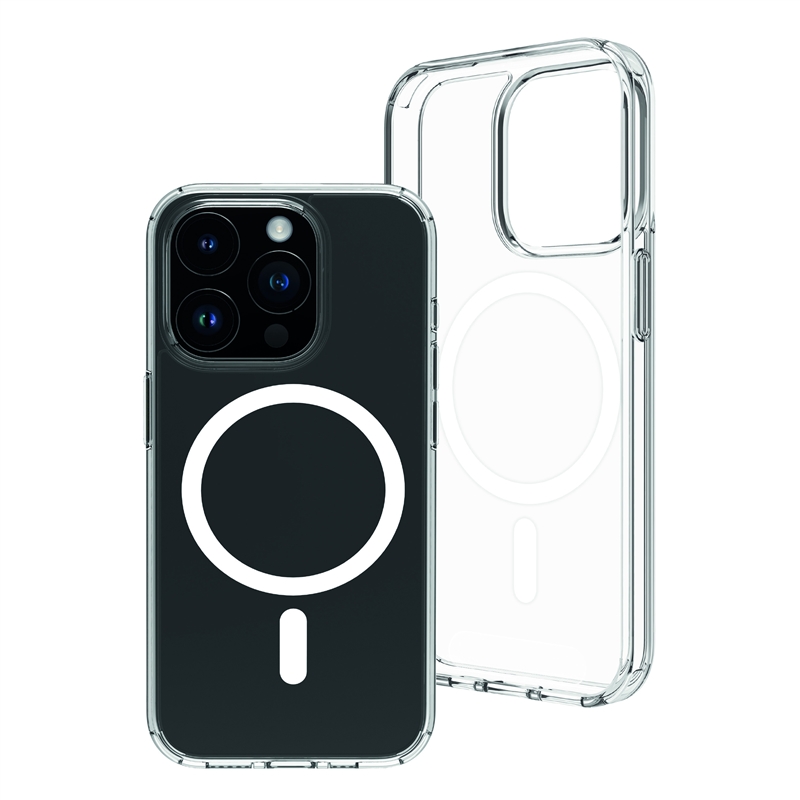 muvit for change funda Magsafe compatible con Apple iPhone 15 Pro Max transparente