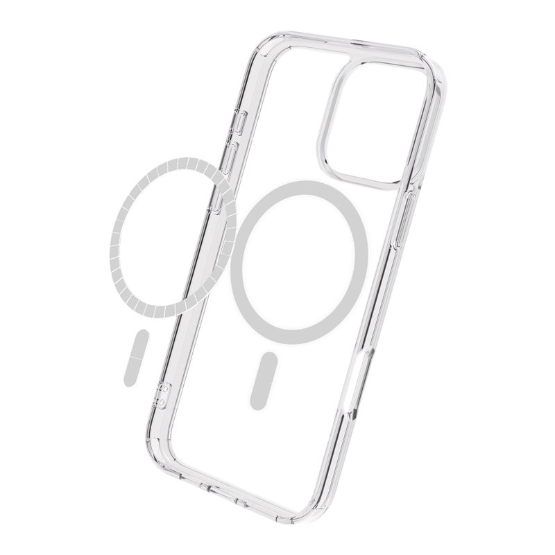 muvit for change funda Magsafe compatible con Apple iPhone 16 Pro transparente