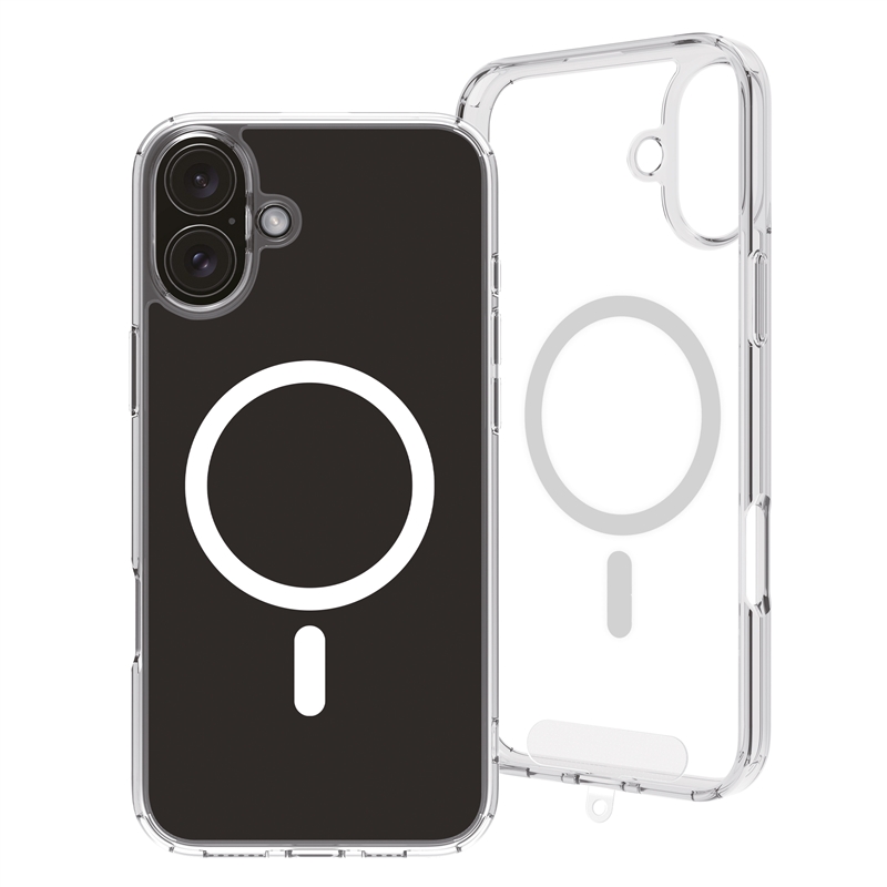 muvit for change funda Magsafe compatible con Apple iPhone 16 Plus transparente