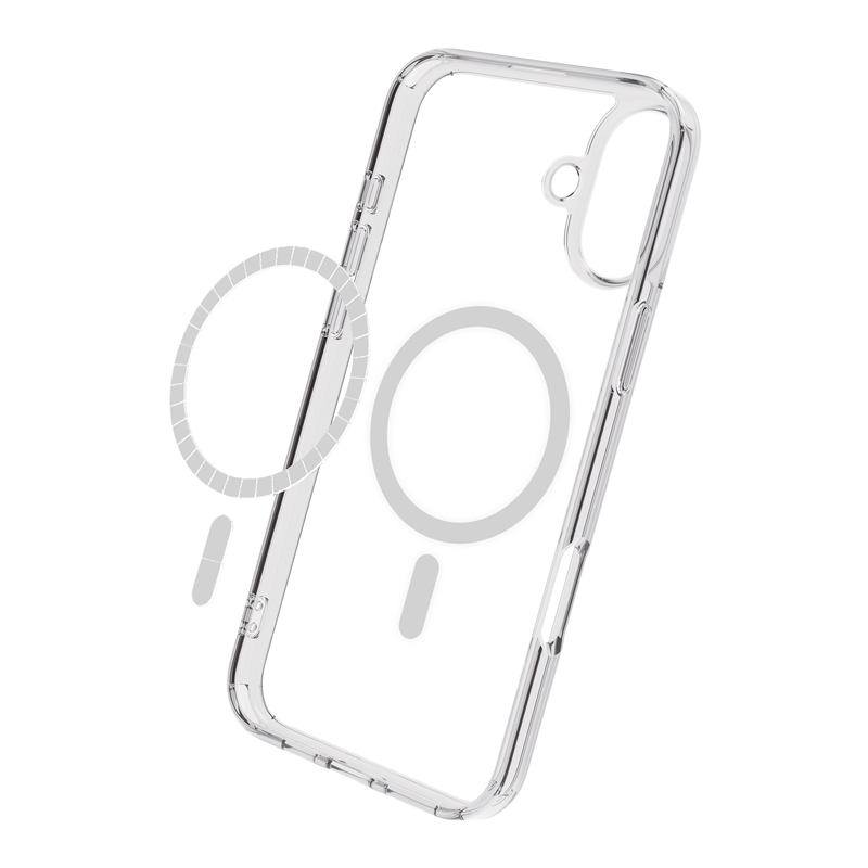 muvit for change funda Magsafe compatible con Apple iPhone 16 Plus transparente