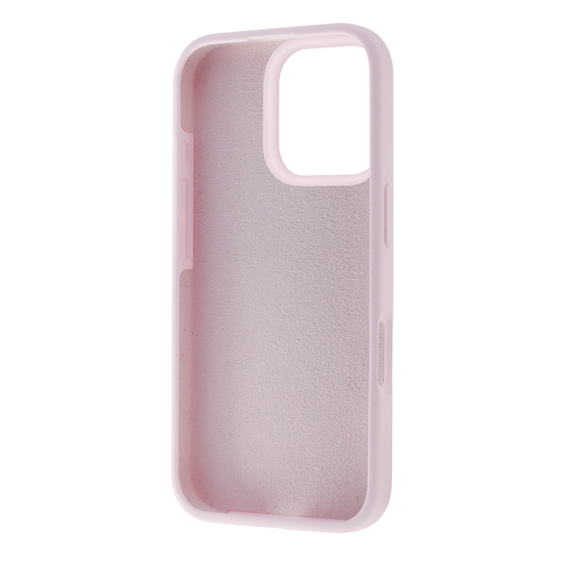muvit for change funda Liquid Silicone compatible con Apple iPhone 16 Pro rosa