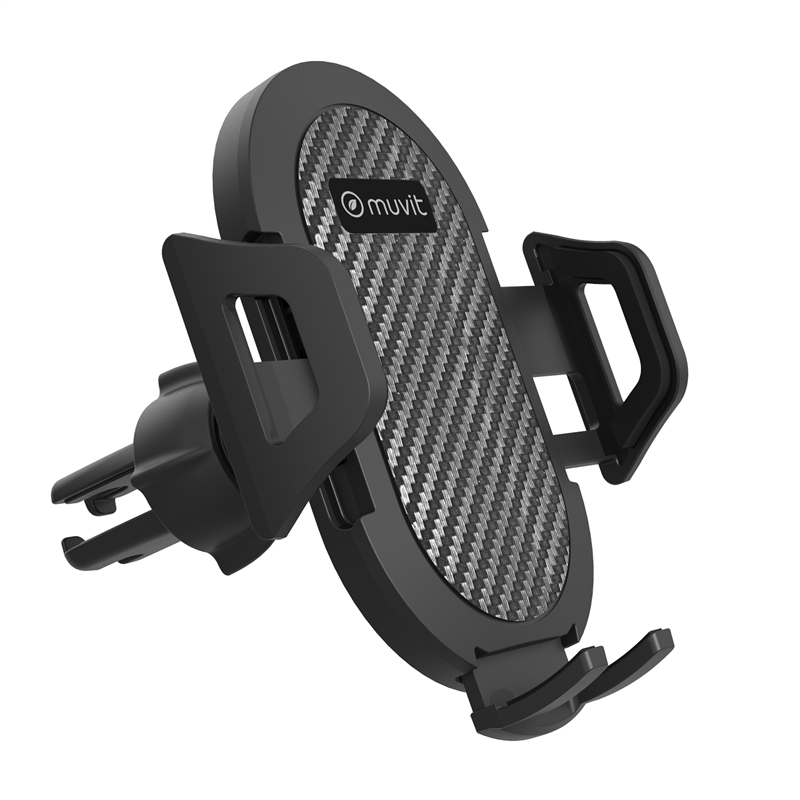 muvit for change soporte coche universal salida de aire hasta 7"ó 9,5cm de ancho negro (Pinza rejilla)