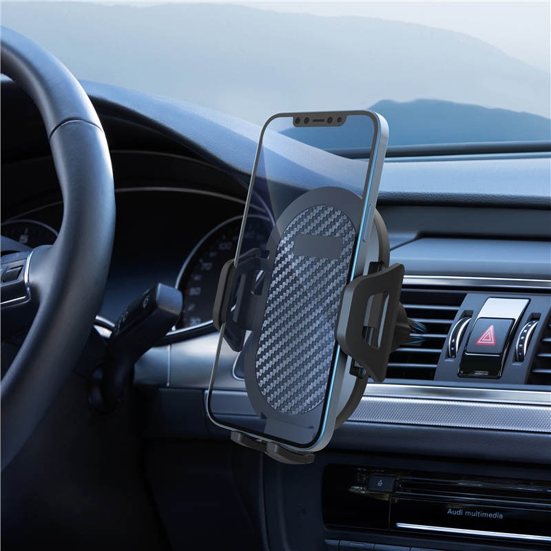 muvit for change soporte coche universal salida de aire hasta 7"ó 9,5cm de ancho negro (Pinza rejilla)