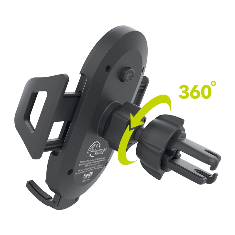 muvit for change soporte coche universal salida de aire hasta 7"ó 9,5cm de ancho negro (Pinza rejilla)