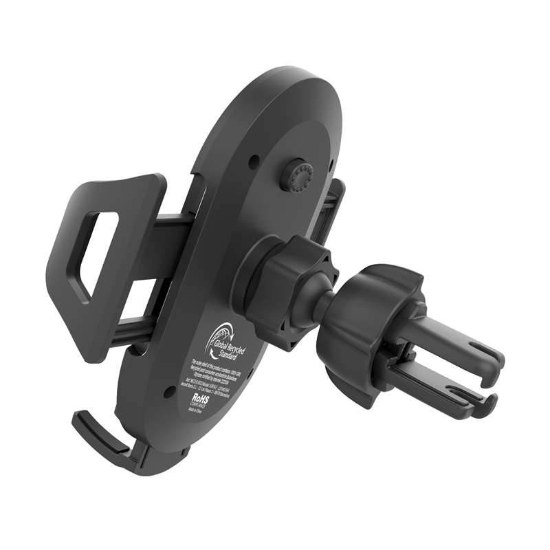 muvit for change soporte coche universal salida aire hasta 7" ó 9.5cm ancho negro, sujeción rejilla 2 ganchos + pinza