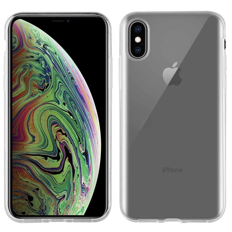 muvit for change funda antibacteriana compatible con Apple iPhone X/XS transparente