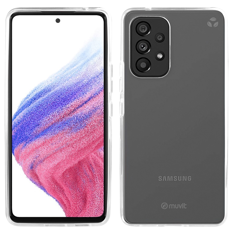 muvit for change funda compatible con Samsung Galaxy A53 5G transparente