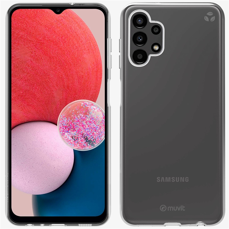 muvit for change funda compatible con Samsung Galaxy A13 4G transparente