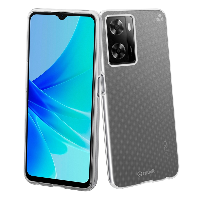 muvit for change funda compatible con Oppo A57S 4G/A57 4G/A77 4G/A57E 4G/A77S 4G transparente