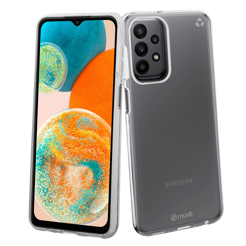 muvit for change funda compatible con Samsung Galaxy A23 5G/4G transparente
