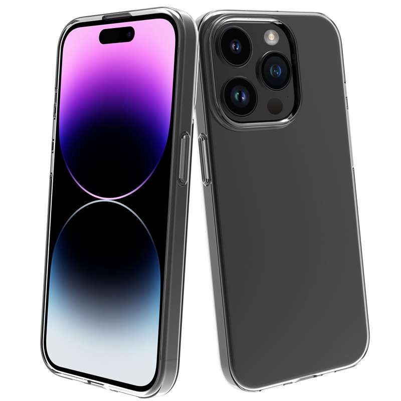 muvit for change funda compatible con Apple iPhone 15 Pro transparente