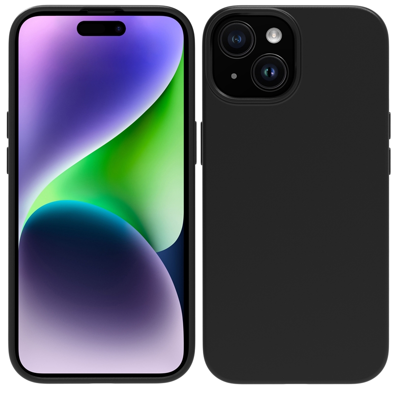 muvit for change funda compatible con Apple iPhone 15 negra