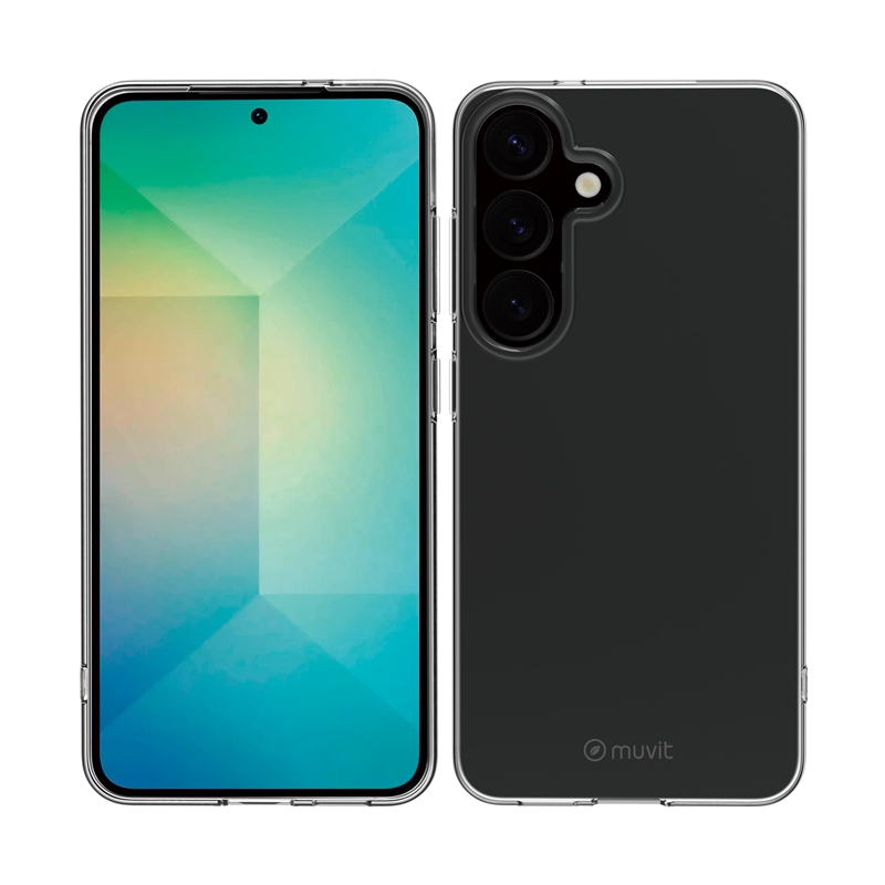 muvit for change funda compatible con Samsung Galaxy S25 transparente