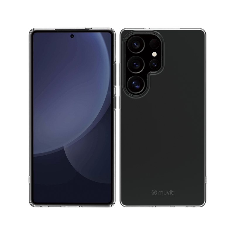 muvit for change funda compatible con Samsung Galaxy S25 Ultra transparente