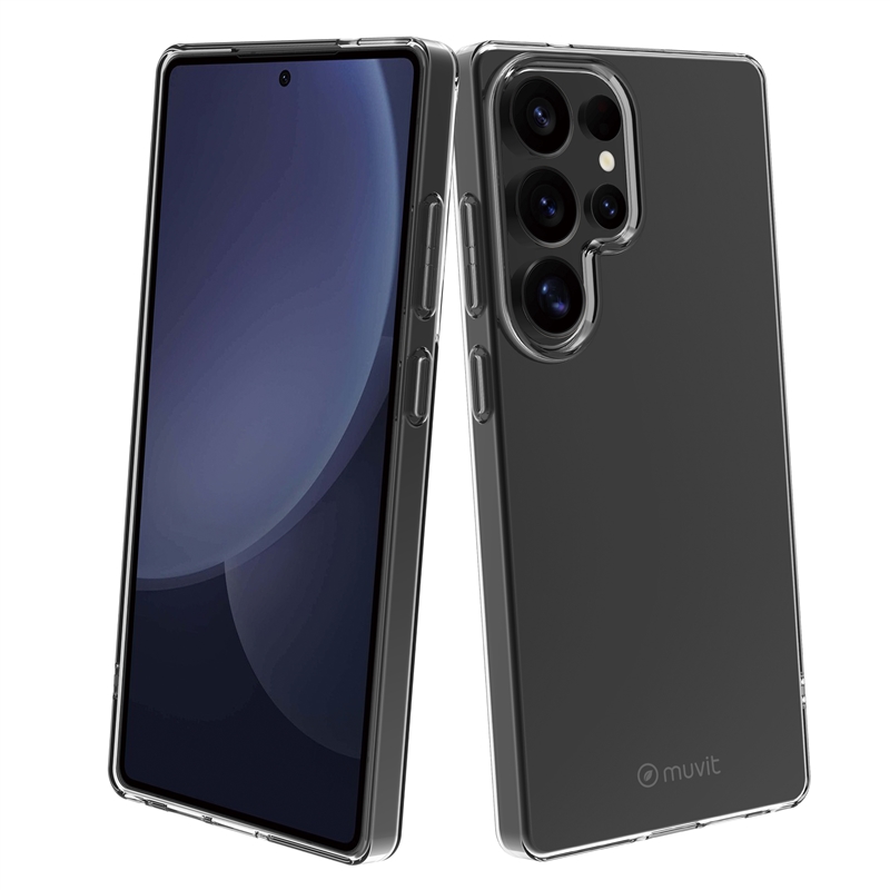 muvit for change funda compatible con Samsung Galaxy S25 Ultra transparente