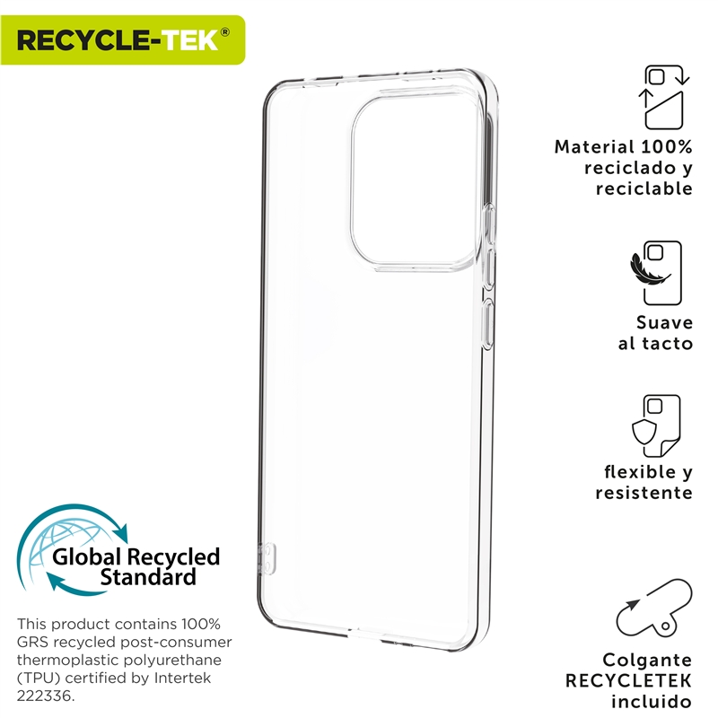 muvit for change funda compatible con Xiaomi Redmi Note 14 5G transparente