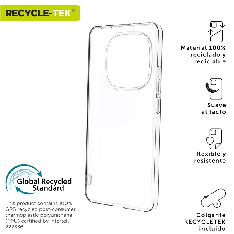 muvit for change funda compatible con Xiaomi Redmi Note 14 Pro 5G transparente