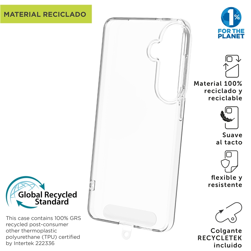 muvit for change funda compatible con Samsung Galaxy S26 transparente