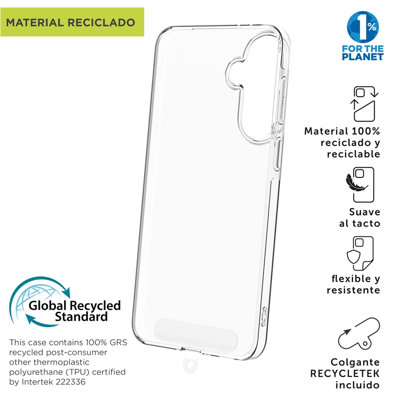 muvit for change funda compatible con Samsung Galaxy A57 transparente