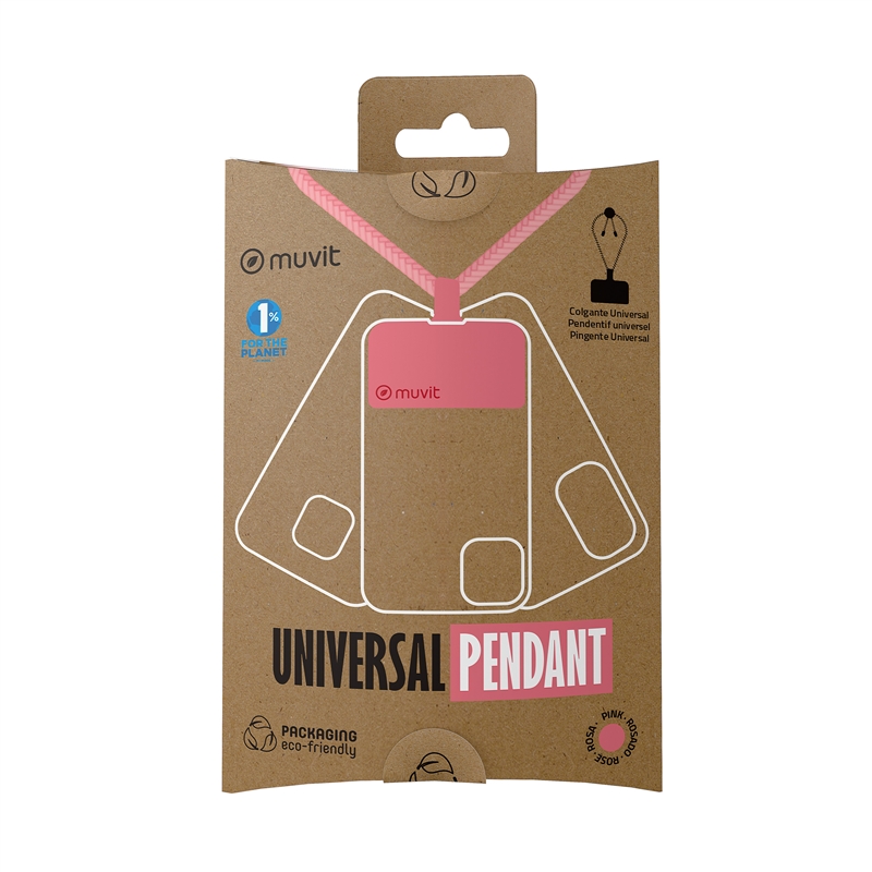 muvit for change colgante universal compatible con fundas rosa