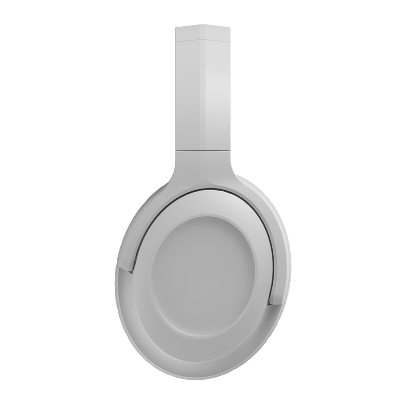 muvit for change cascos estéreo ANC Plegables con cancelación de ruido activa, adaptadores y funda de viaje blanco