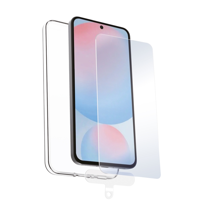 muvit for change funda compatible con Samsung Galaxy A56/A36 5G + protector de pantalla vidrio templado plano