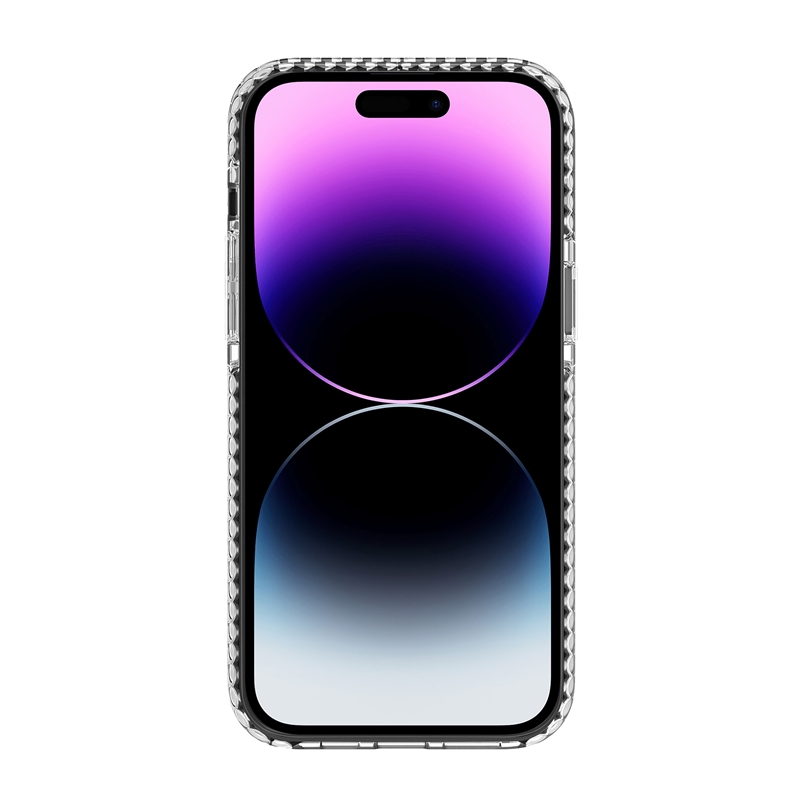 muvit for change funda Magsafe shockproof 3m compatible con Apple iPhone 14 Pro Max transparente/negra