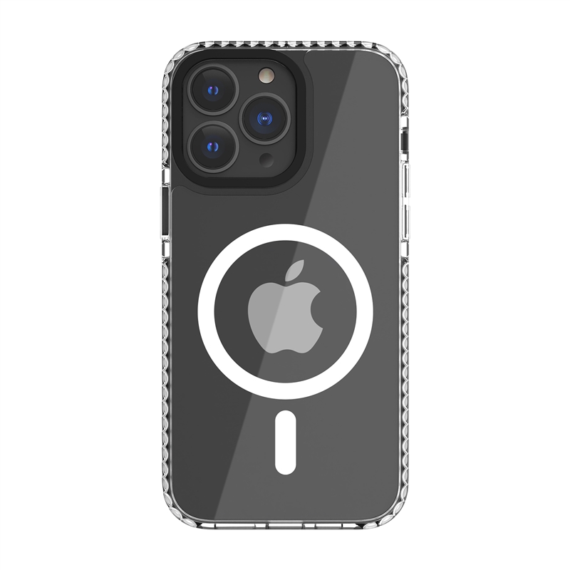 muvit for change funda Magsafe shockproof 3m compatible con Apple iPhone 14 Pro Max transparente/negra