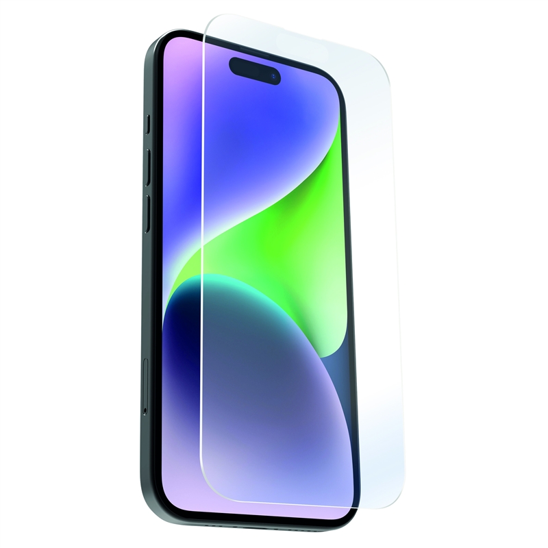 muvit for change protector pantalla anti-reflejo compatible con Apple iPhone 15 Plus vidrio templado plano