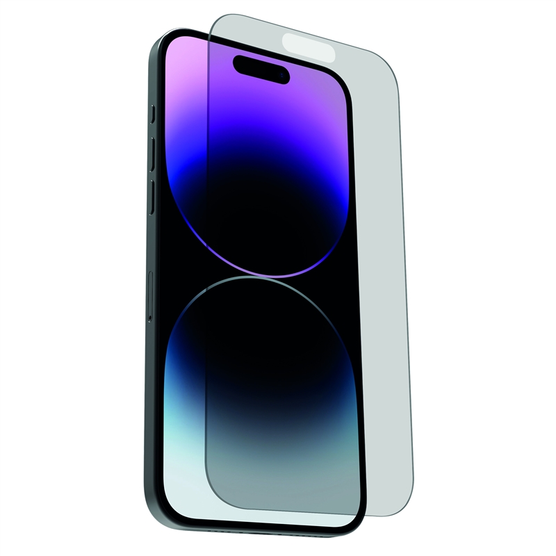 muvit for change protector pantalla privacy compatible con Apple iPhone 15 Pro Max vidrio templado plano