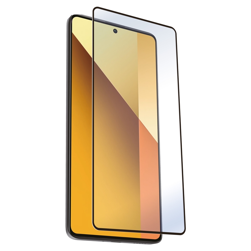 muvit for change protector pantalla compatible con Xiaomi Redmi Note 13 5G vidrio plano marco negro