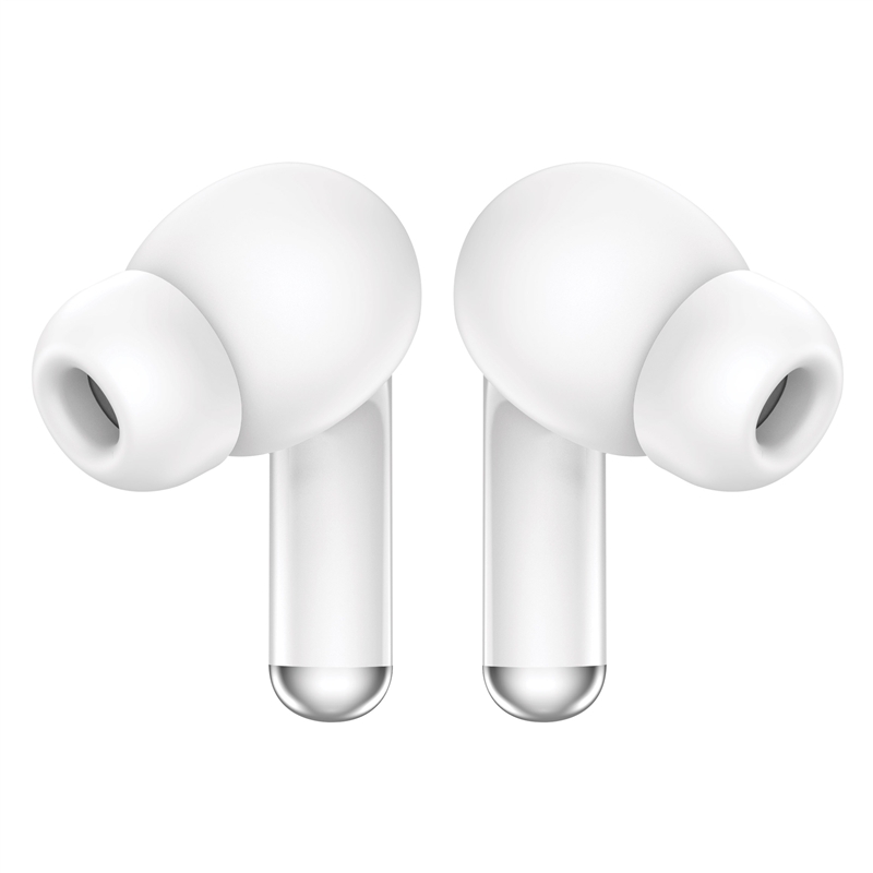 muvit for change auriculares estéreo true wireless con pantalla ANC+ENC blancos
