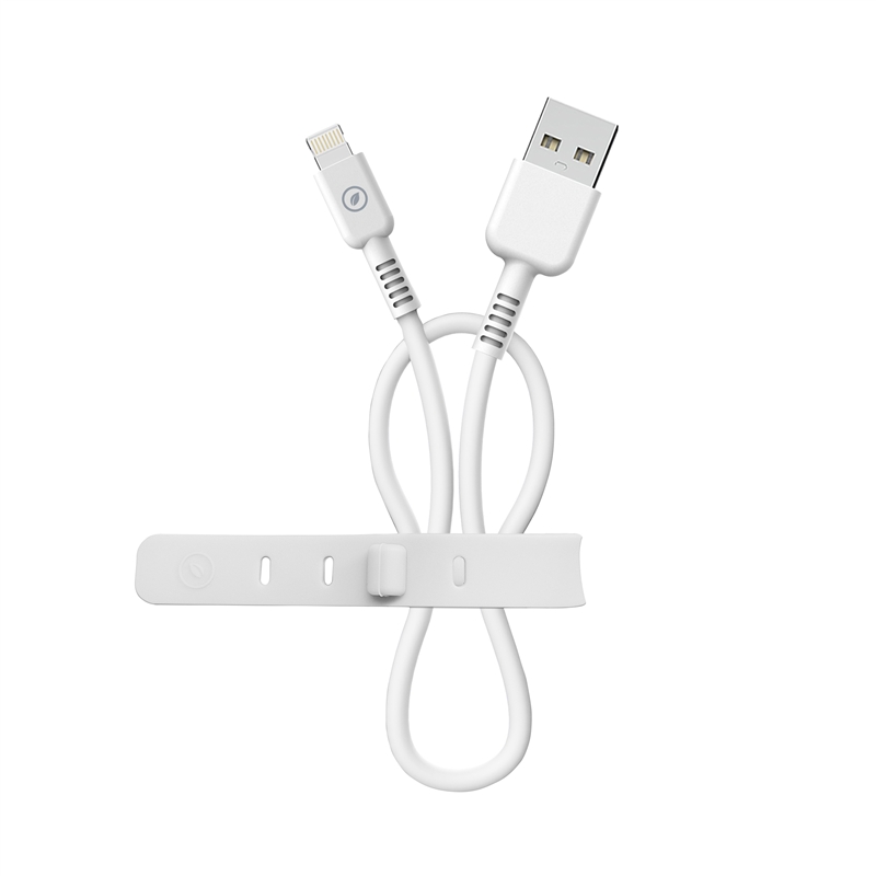 muvit for change cable USB a Lightning MFI 2,4A/12W 0,2m blanco
