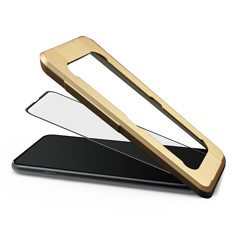 Tiger protector pantalla compatible con Samsung Galaxy S23 Plus 5G vidrio templado curvo marco negro antibacteria